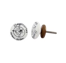Sagittarius Flat Ceramic Knob